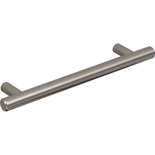Brushed Nickel T Bar Cabinet Handle - 160mm Centres